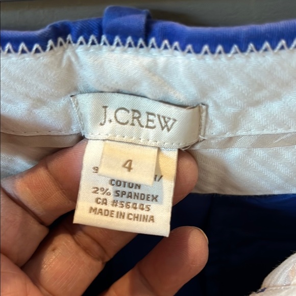 J Crew Blue Cafe Capri pants size 4 - Picture 5 of 11